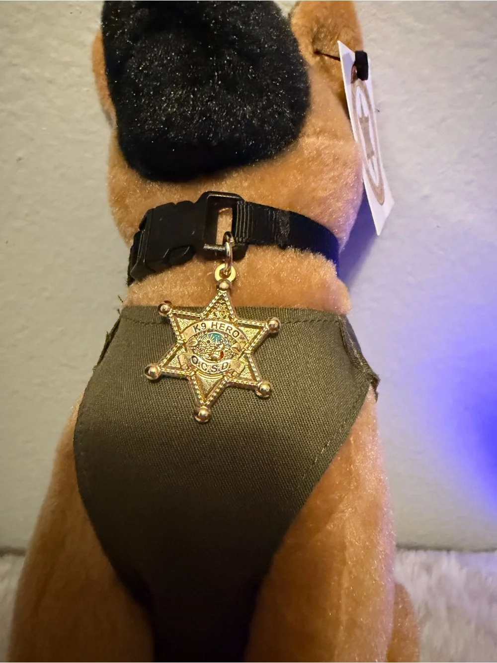 Sheriff German Shepherd Plush Dog Stuffed Animal Toy